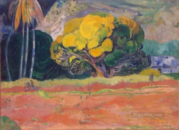 ポール・ゴーギャン Painting - Fatata te moua 山のふもとで ポスト印象派 原始主義 ポール・ゴーギャン